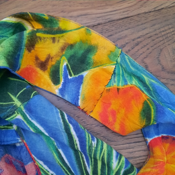 Jams World Vintage Marilyn Tropical Flower and Fruit Print Short Sun Dress - Picture 13 of 16